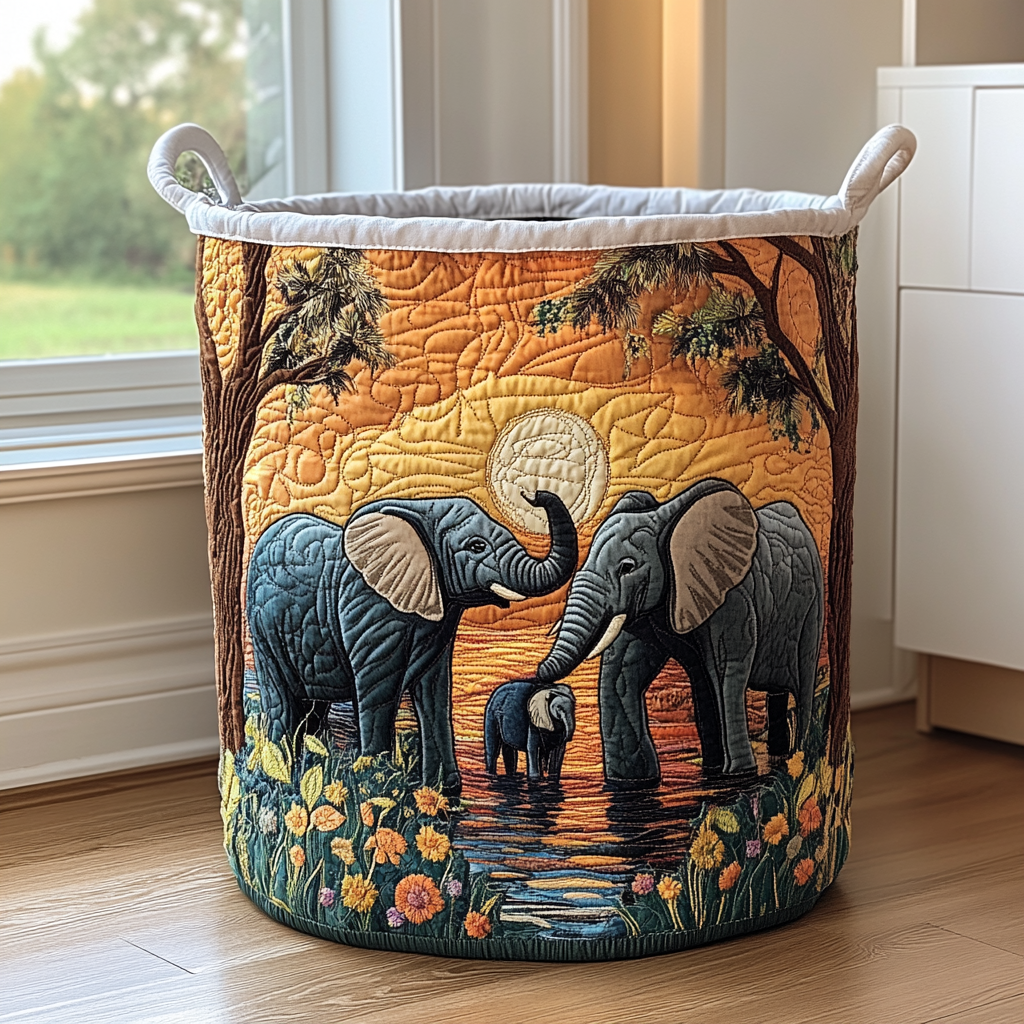 סל כביסה Rustic Elephant
